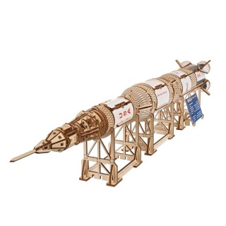 Ugears 3D dřevěné mechanické puzzle NASA, Saturn V