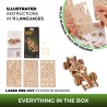 Ugears 3D dřevěné mechanické puzzle Compact Racer