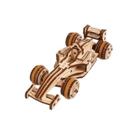 Ugears 3D dřevěné mechanické puzzle Compact Racer
