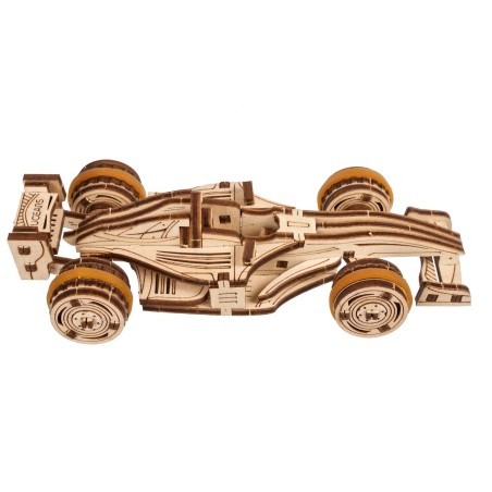 Ugears 3D dřevěné mechanické puzzle Compact Racer
