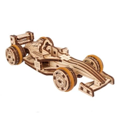 Ugears 3D dřevěné mechanické puzzle Compact Racer