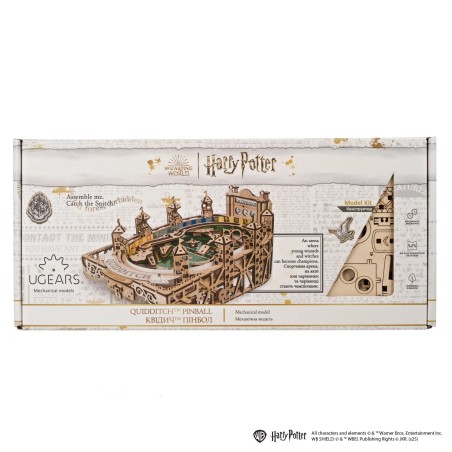 Ugears 3D dřevěné mechanické puzzle Harry Potter Quidditch Pinball