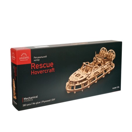 Ugears 3D Dřevěné mechanické puzzle Záchranné vznášedlo