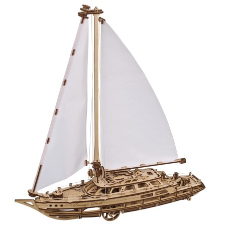 Ugears 3D Dřevěné mechanické puzzle Jachta The Ocean Beauty