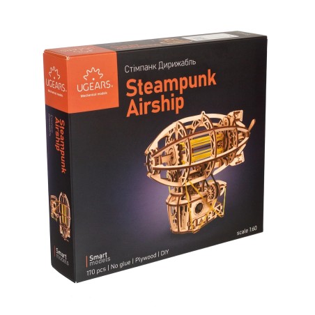 Ugears 3D dřevěné mechanické puzzle STEAMPUNK AIRSHIP