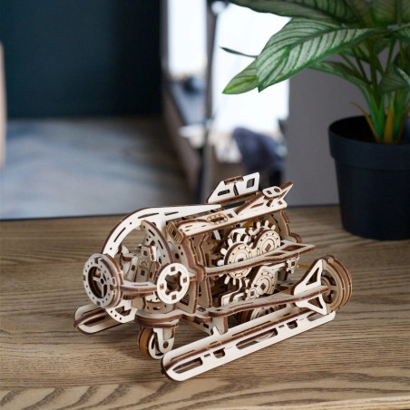 Ugears 3D dřevěné mechanické puzzle Steampunková ponorka
