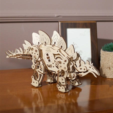Ugears 3D dřevěné mechanické puzzle Stegosaurus