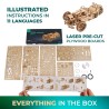 Ugears 3D dřevěné mechanické puzzle Tříkolka UGR-S