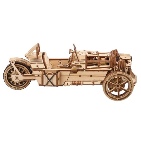 Ugears 3D dřevěné mechanické puzzle Tříkolka UGR-S