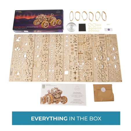 Ugears 3D dřevěné mechanické puzzle Mars Rover