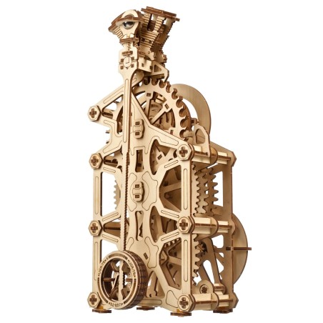 Ugears 3D dřevěné mechanické puzzle Hodiny motoru