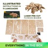Ugears 3D dřevěné mechanické puzzle Triceratops