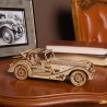 Ugears 3D dřevěné mechanické puzzle Sportovní auto Rapid Mouse