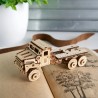 Ugears 3D dřevěné mechanické puzzle Vojenské nákladní auto