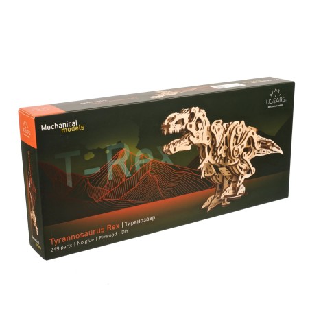 Ugears 3D dřevěné mechanické puzzle Tyrannosaurus Rex