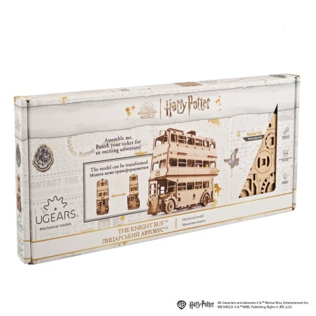 Ugears 3D dřevěné mechanické puzzle Harry Potter Rytířský autobus