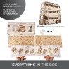 Ugears 3D dřevěné mechanické puzzle Harry Potter Rytířský autobus