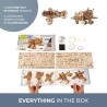 Ugears 3D dřevěné mechanické puzzle Letadlo Mad Hornet
