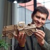Ugears 3D dřevěné mechanické puzzle Americký náklaďák (pick-up)
