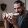 Ugears 3D dřevěné mechanické puzzle Driftující závoďák Cobra