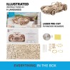 Ugears 3D dřevěné mechanické puzzle Driftující závoďák Cobra