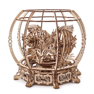 Ugears 3D dřevěné mechanické puzzle Mechanické akvárium