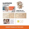 Ugears 3D Dřevěné puzzle Kuličková dráha řetězová