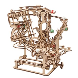 Ugears 3D Dřevěné puzzle Kuličková dráha řetězová