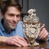 Ugears 3D dřevěné mechanické puzzle Samohybný cyklista