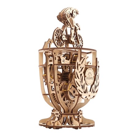 Ugears 3D dřevěné mechanické puzzle Samohybný cyklista