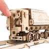 Ugears 3D mechanické puzzle Lokomotiva V-Express s vagónem 538 dílů