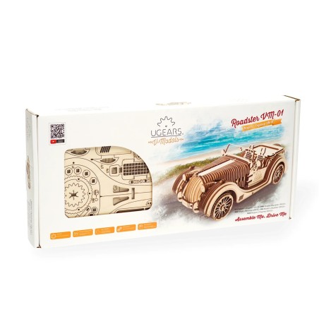 Ugears 3D mechanické puzzle Roadster VM-01 437 dílů