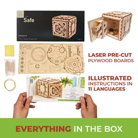Ugears 3D mechanické puzzle Trezor 179 ks