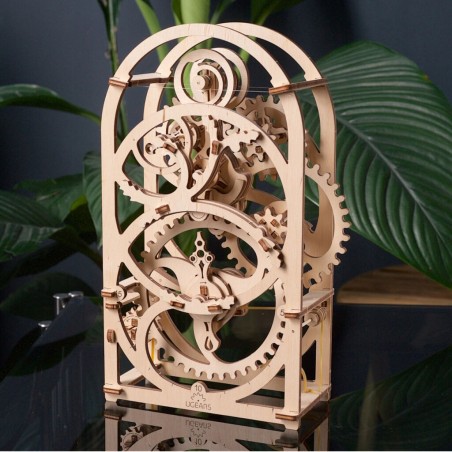 Ugears dřevěná stavebnice 3D mechanické Puzzle - Hodiny
