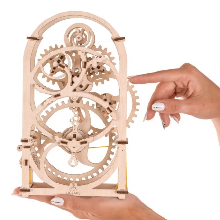 Ugears dřevěná stavebnice 3D mechanické Puzzle - Hodiny