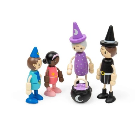 Bigjigs Toys Sada panenek do domečku Pohádkové bytosti