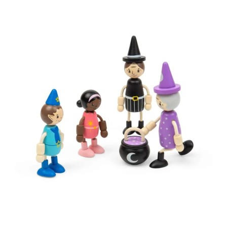Bigjigs Toys Sada panenek do domečku Pohádkové bytosti
