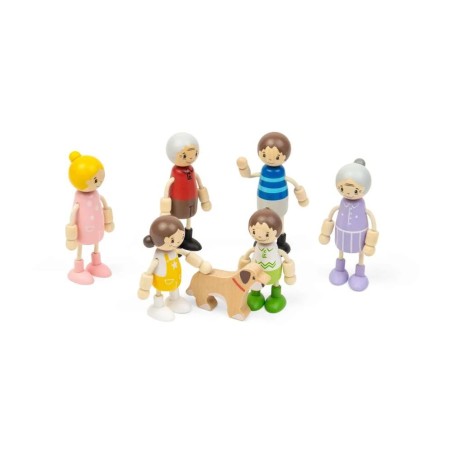 Bigjigs Toys Sada panenek do domečku Rodina