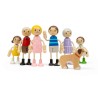 Bigjigs Toys Sada panenek do domečku Rodina