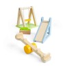 Bigjigs Toys Dřevěný nábytek do domečku pro panenky Venkovní hřiště