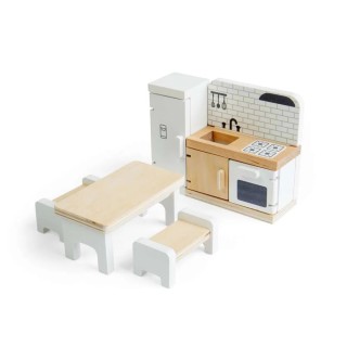 Bigjigs Toys Dřevěný nábytek do domečku pro panenky Kuchyň