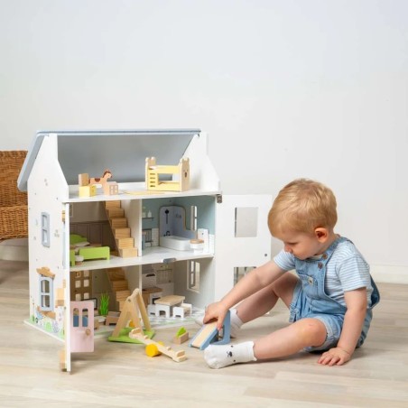 Bigjigs Toys Dřevěný nábytek do domečku pro panenky Koupelna