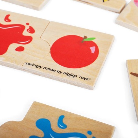 Bigjigs Toys Dřevěné didaktické puzzle Barvy