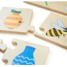 Bigjigs Toys Dřevěné didaktické puzzle Co k sobě patří