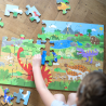 Bigjigs Toys Dřevěné podlahové puzzle Dinosauři 48 dílků