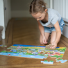 Bigjigs Toys Dřevěné podlahové puzzle Město 48 dílků
