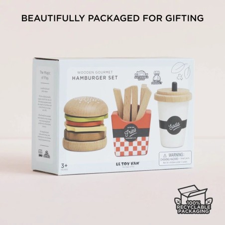Le Toy Van Gurmánská sada s hamburgerem