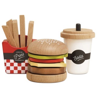 Le Toy Van Gurmánská sada s hamburgerem