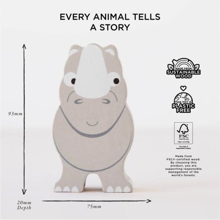 Le Toy Van Petilou Skládací věž Afrika 9 ks