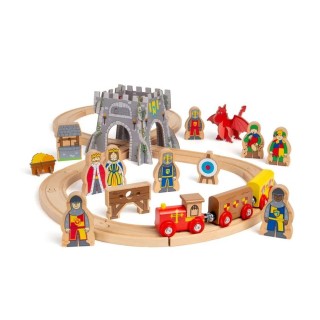 Bigjigs Rail Dřevěná vláčkodráha Středověk